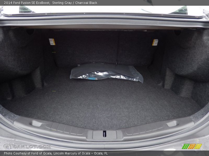 Sterling Gray / Charcoal Black 2014 Ford Fusion SE EcoBoost