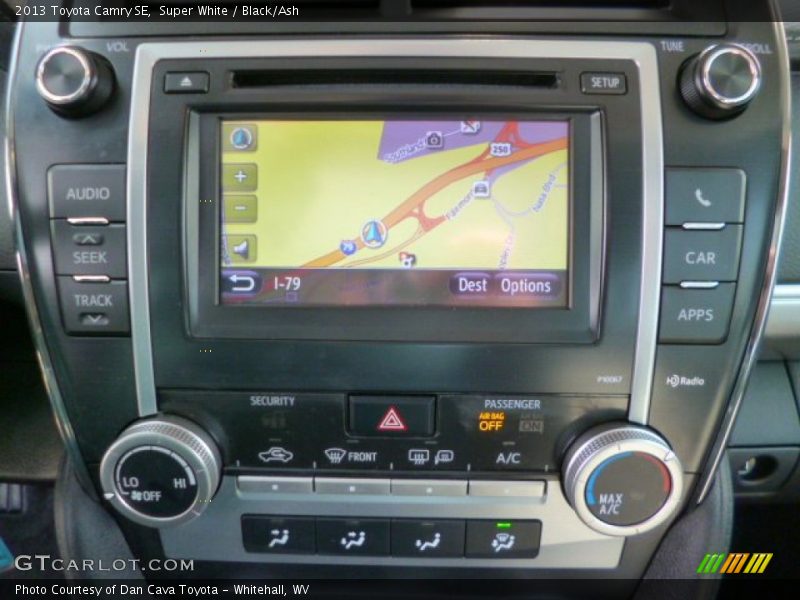 Super White / Black/Ash 2013 Toyota Camry SE