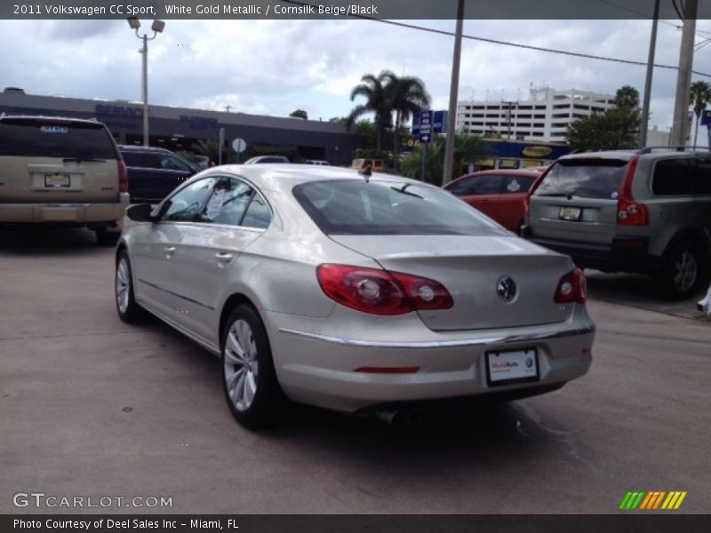 White Gold Metallic / Cornsilk Beige/Black 2011 Volkswagen CC Sport