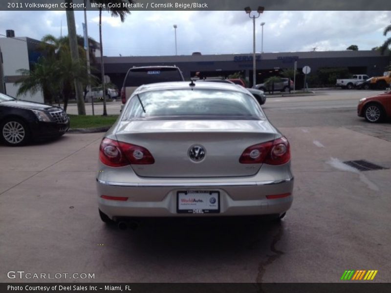 White Gold Metallic / Cornsilk Beige/Black 2011 Volkswagen CC Sport