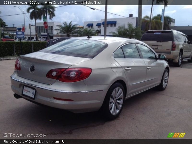 White Gold Metallic / Cornsilk Beige/Black 2011 Volkswagen CC Sport