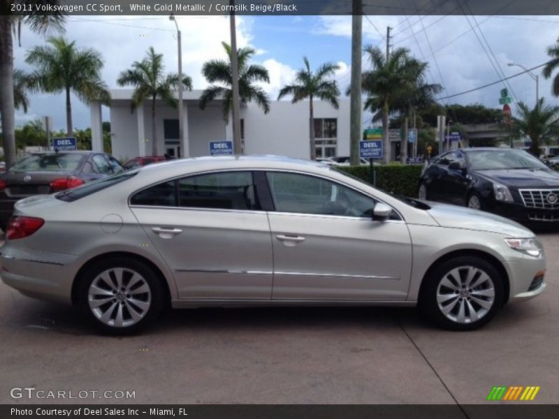 White Gold Metallic / Cornsilk Beige/Black 2011 Volkswagen CC Sport