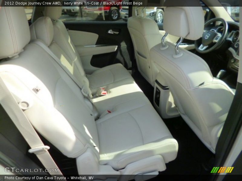 Ivory White Tri-Coat / Black/Light Frost Beige 2012 Dodge Journey Crew AWD