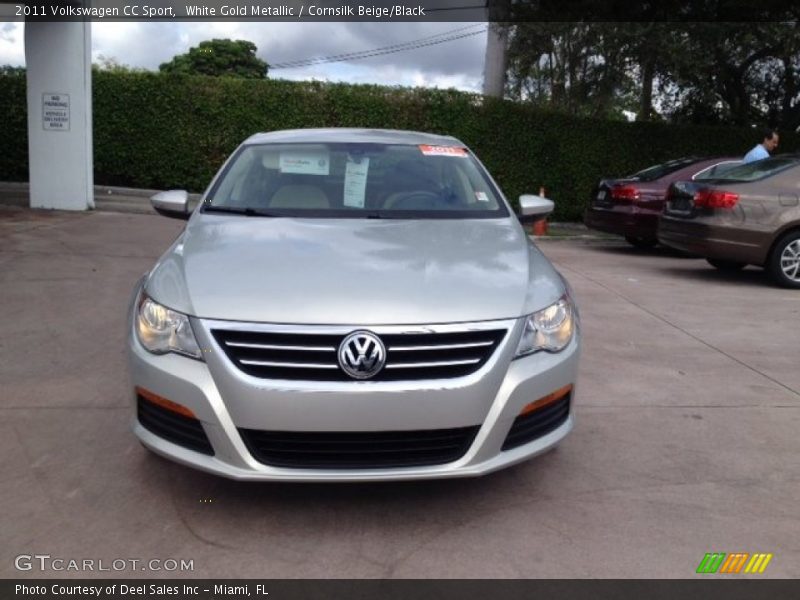 White Gold Metallic / Cornsilk Beige/Black 2011 Volkswagen CC Sport