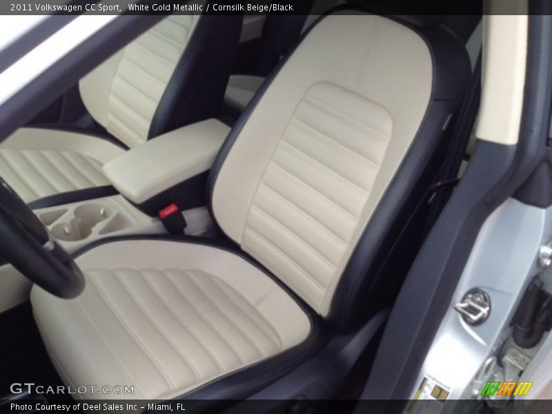 White Gold Metallic / Cornsilk Beige/Black 2011 Volkswagen CC Sport