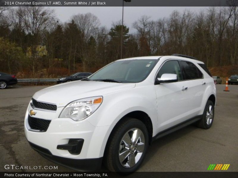 Summit White / Jet Black 2014 Chevrolet Equinox LT AWD