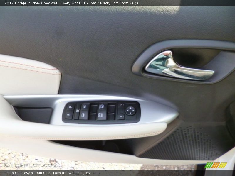 Ivory White Tri-Coat / Black/Light Frost Beige 2012 Dodge Journey Crew AWD