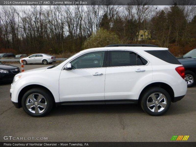 Summit White / Jet Black 2014 Chevrolet Equinox LT AWD