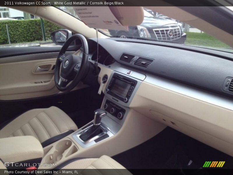 White Gold Metallic / Cornsilk Beige/Black 2011 Volkswagen CC Sport