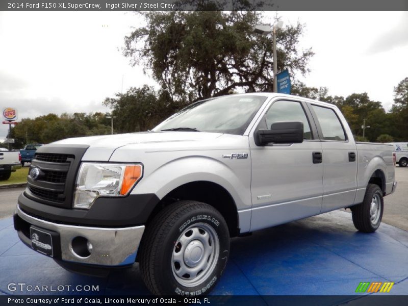 Ingot Silver / Steel Grey 2014 Ford F150 XL SuperCrew