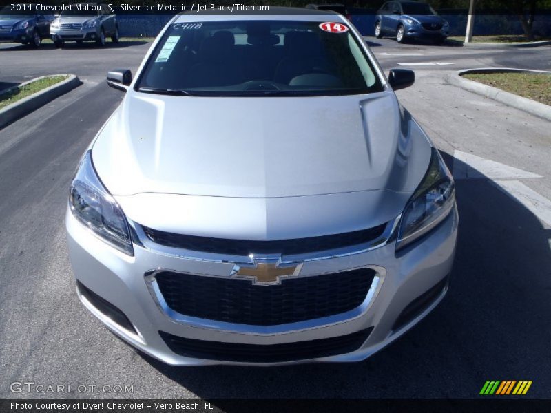 Silver Ice Metallic / Jet Black/Titanium 2014 Chevrolet Malibu LS