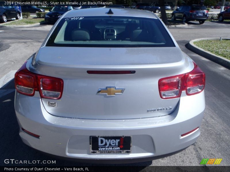 Silver Ice Metallic / Jet Black/Titanium 2014 Chevrolet Malibu LS