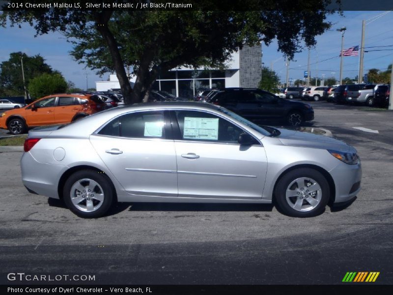 Silver Ice Metallic / Jet Black/Titanium 2014 Chevrolet Malibu LS