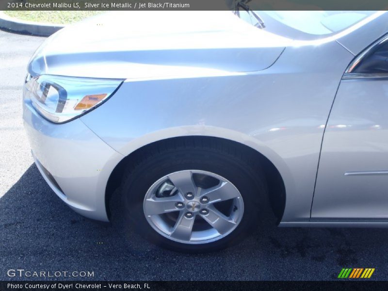 Silver Ice Metallic / Jet Black/Titanium 2014 Chevrolet Malibu LS