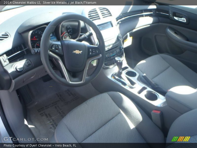 Silver Ice Metallic / Jet Black/Titanium 2014 Chevrolet Malibu LS