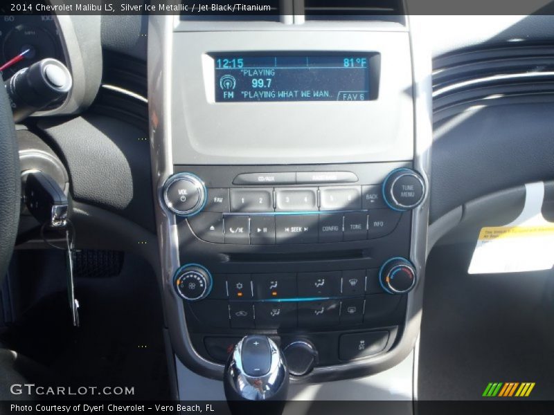Silver Ice Metallic / Jet Black/Titanium 2014 Chevrolet Malibu LS
