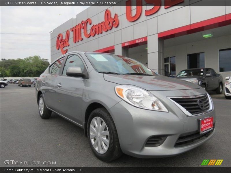 Magnetic Gray Metallic / Charcoal 2012 Nissan Versa 1.6 S Sedan