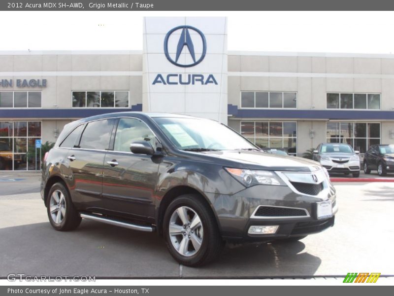 Grigio Metallic / Taupe 2012 Acura MDX SH-AWD