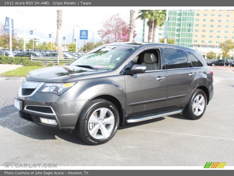 Grigio Metallic / Taupe 2012 Acura MDX SH-AWD
