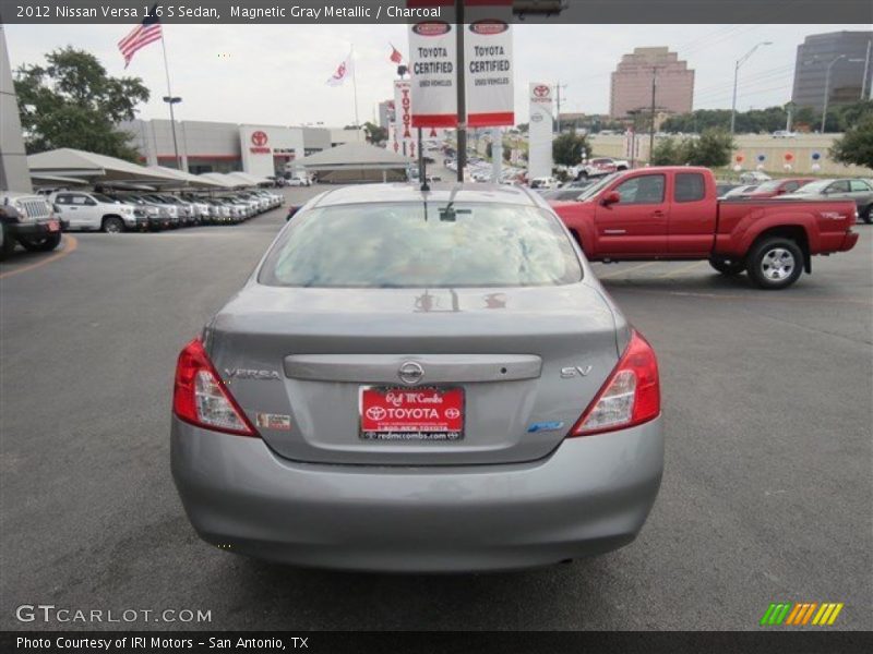 Magnetic Gray Metallic / Charcoal 2012 Nissan Versa 1.6 S Sedan