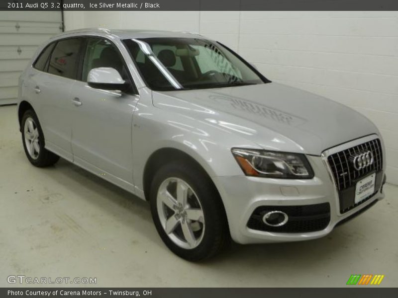 Ice Silver Metallic / Black 2011 Audi Q5 3.2 quattro