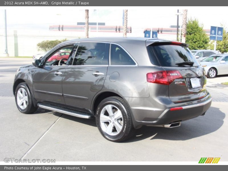 Grigio Metallic / Taupe 2012 Acura MDX SH-AWD