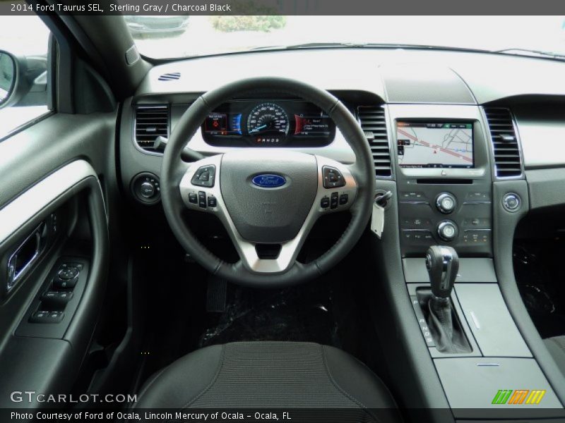 Sterling Gray / Charcoal Black 2014 Ford Taurus SEL