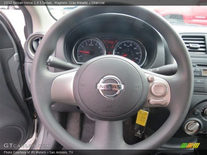 Magnetic Gray Metallic / Charcoal 2012 Nissan Versa 1.6 S Sedan