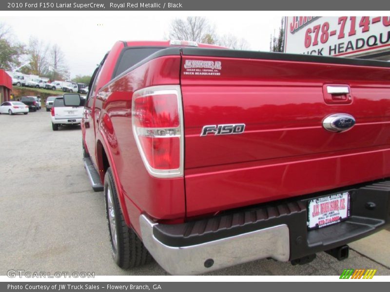 Royal Red Metallic / Black 2010 Ford F150 Lariat SuperCrew