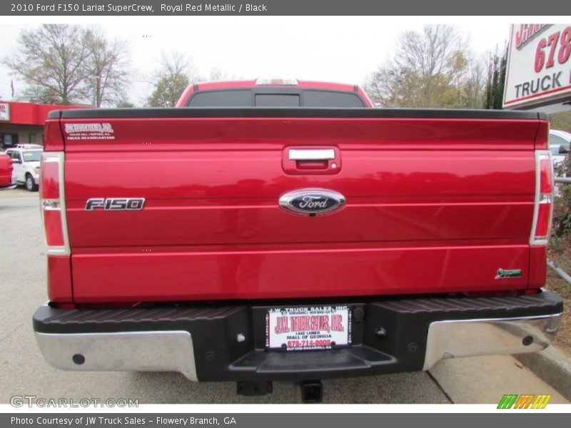Royal Red Metallic / Black 2010 Ford F150 Lariat SuperCrew