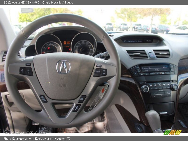Grigio Metallic / Taupe 2012 Acura MDX SH-AWD