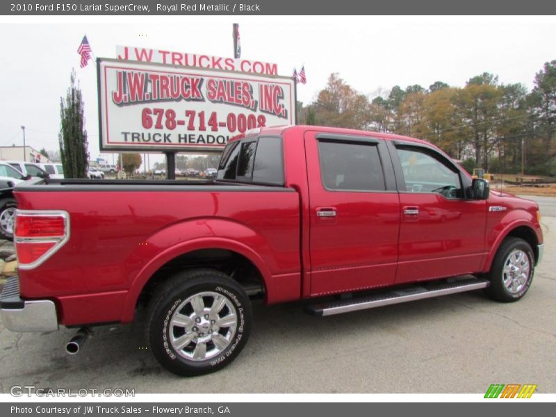Royal Red Metallic / Black 2010 Ford F150 Lariat SuperCrew