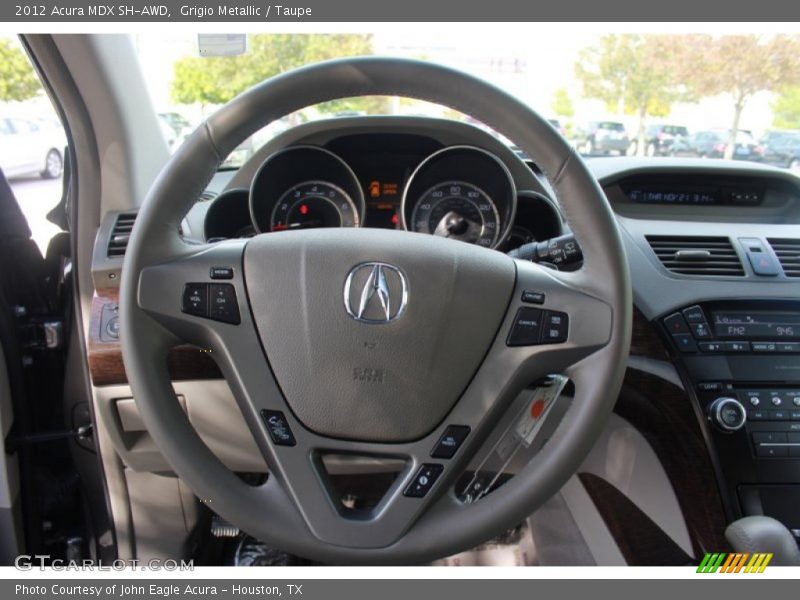 Grigio Metallic / Taupe 2012 Acura MDX SH-AWD