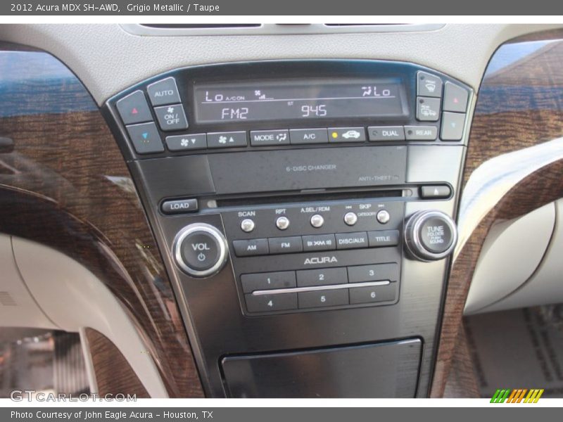 Grigio Metallic / Taupe 2012 Acura MDX SH-AWD