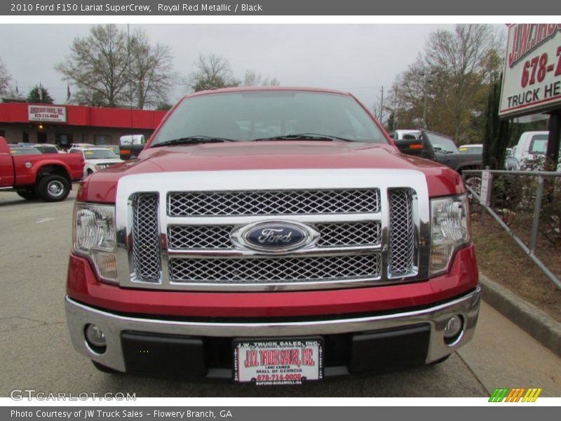Royal Red Metallic / Black 2010 Ford F150 Lariat SuperCrew