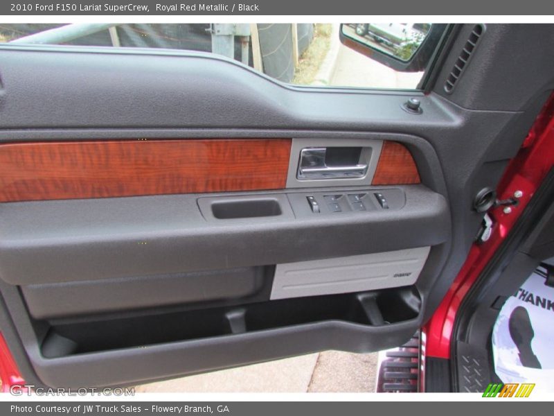 Royal Red Metallic / Black 2010 Ford F150 Lariat SuperCrew