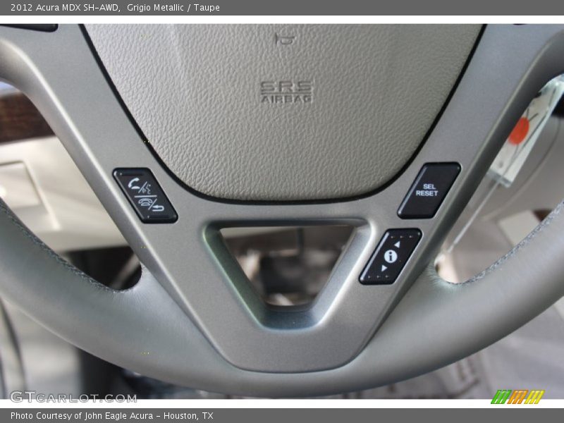 Grigio Metallic / Taupe 2012 Acura MDX SH-AWD