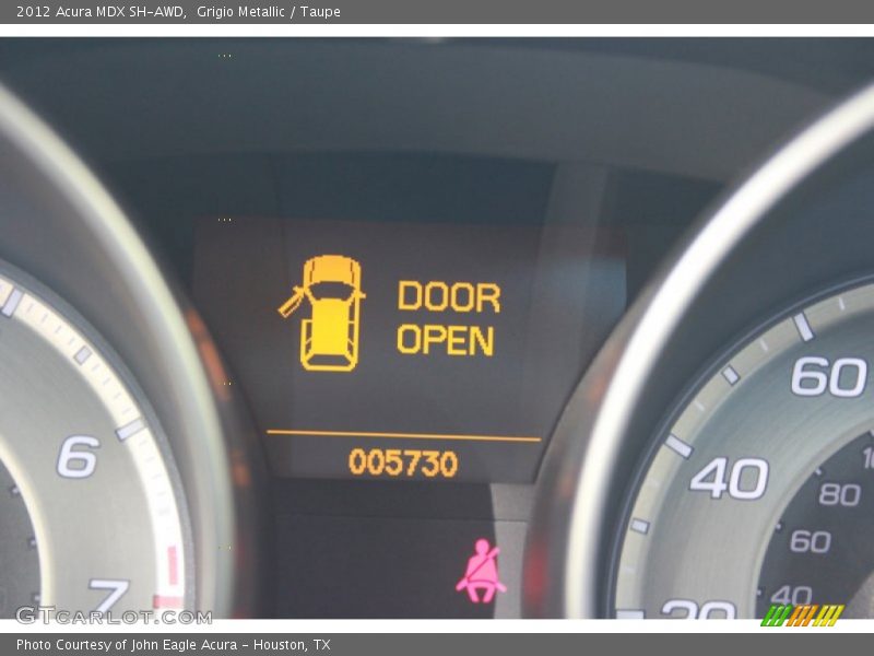 Grigio Metallic / Taupe 2012 Acura MDX SH-AWD