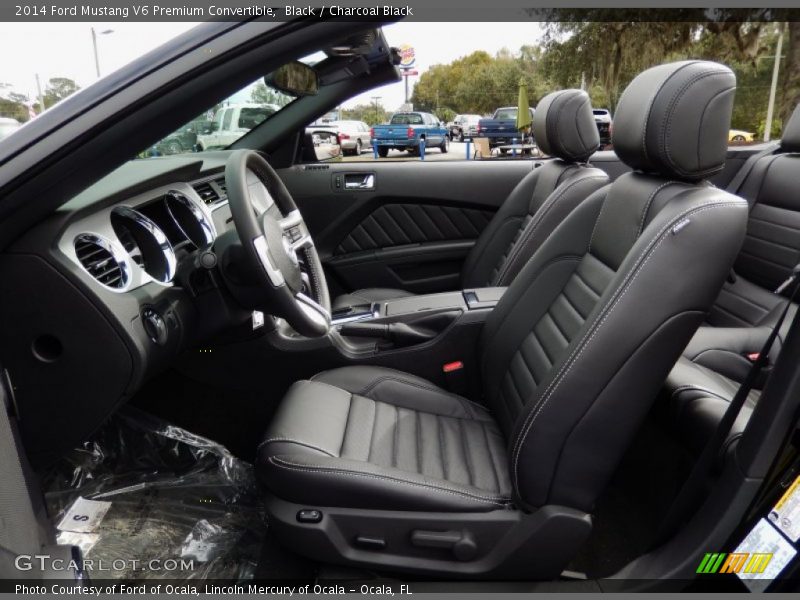 Black / Charcoal Black 2014 Ford Mustang V6 Premium Convertible