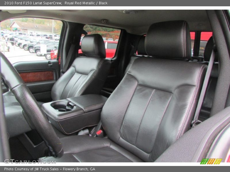 Royal Red Metallic / Black 2010 Ford F150 Lariat SuperCrew