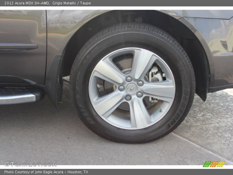 Grigio Metallic / Taupe 2012 Acura MDX SH-AWD
