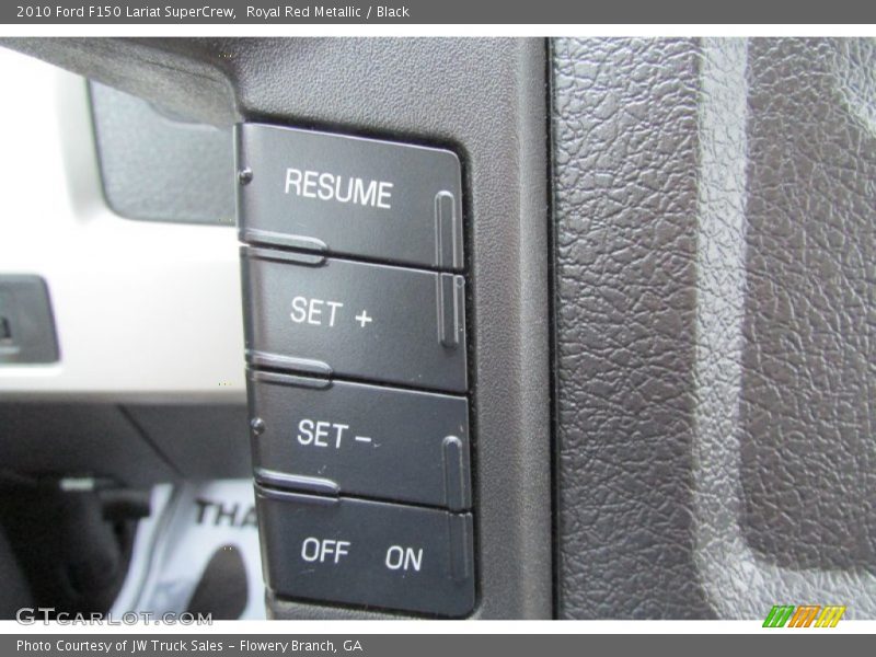 Royal Red Metallic / Black 2010 Ford F150 Lariat SuperCrew