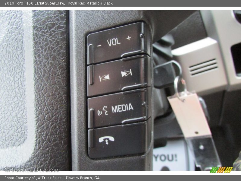 Royal Red Metallic / Black 2010 Ford F150 Lariat SuperCrew