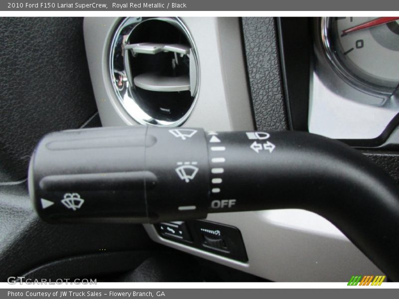 Royal Red Metallic / Black 2010 Ford F150 Lariat SuperCrew