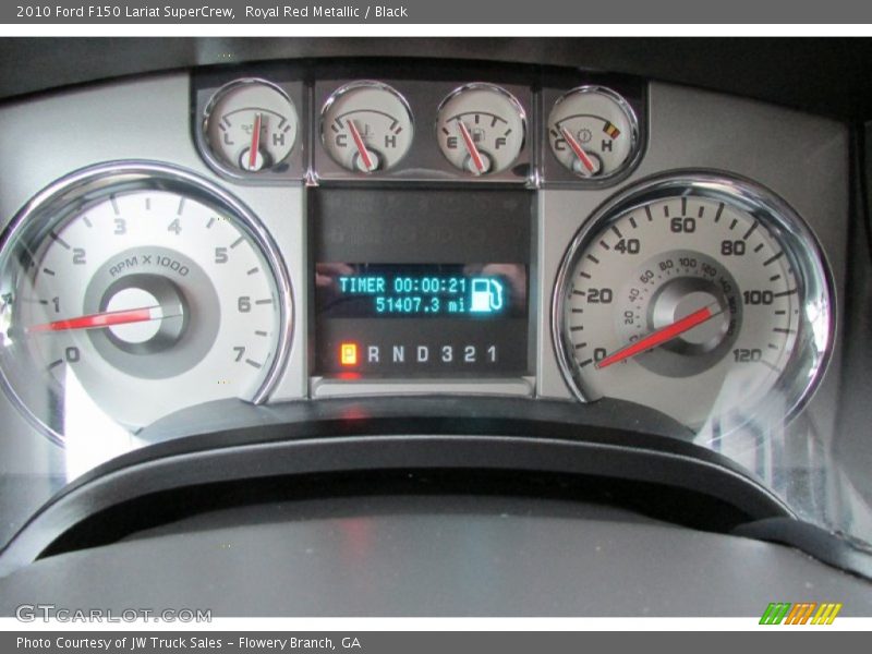 Royal Red Metallic / Black 2010 Ford F150 Lariat SuperCrew