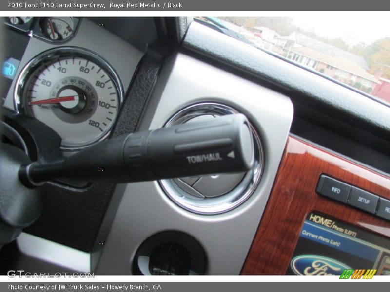 Royal Red Metallic / Black 2010 Ford F150 Lariat SuperCrew