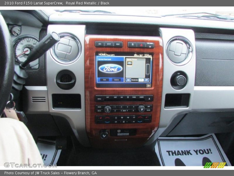 Royal Red Metallic / Black 2010 Ford F150 Lariat SuperCrew