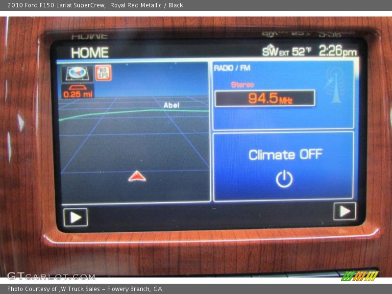 Royal Red Metallic / Black 2010 Ford F150 Lariat SuperCrew