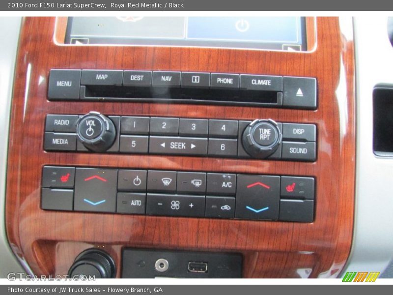 Royal Red Metallic / Black 2010 Ford F150 Lariat SuperCrew