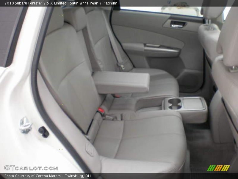 Satin White Pearl / Platinum 2010 Subaru Forester 2.5 X Limited